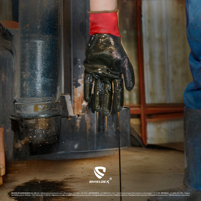 Guante DX-R2NIT Tejido con Doble Recubierto de Nitrilo