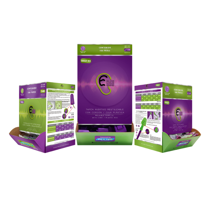 Tapon Auditivo Desechable SR033 con Cordon