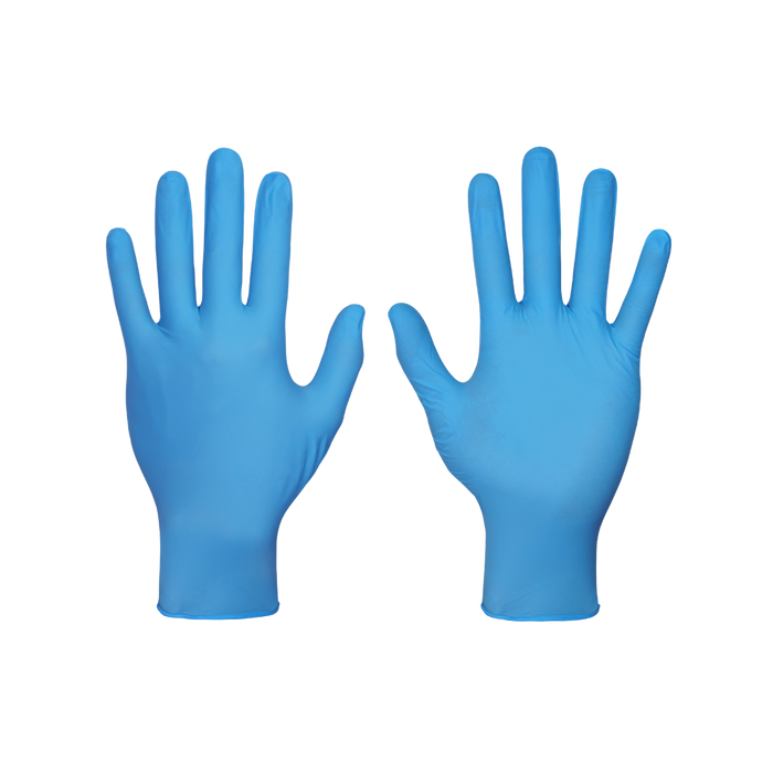 Guante Desechable N2004PF Azul de Nitrilo Sin Polvo