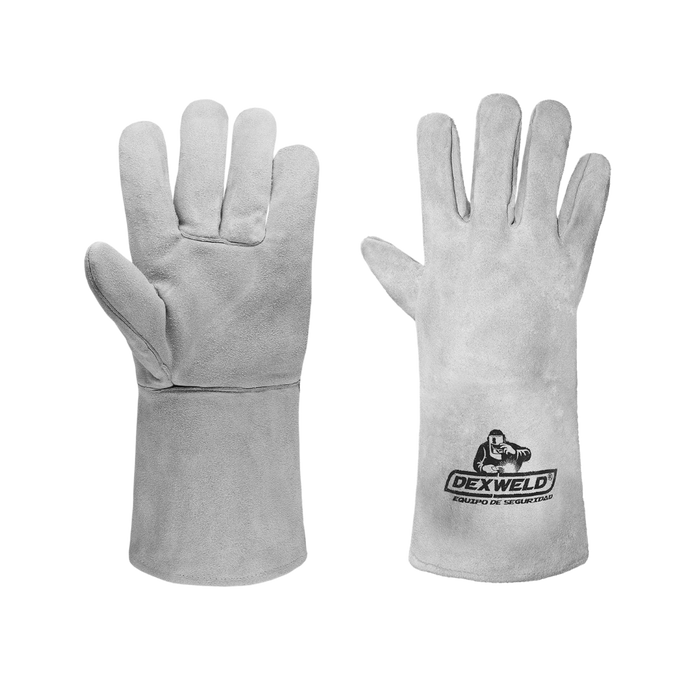 Guante DW-7270G/K de Carnaza Gris con Forro de Algodón