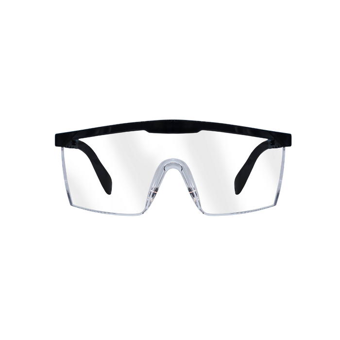 Lentes de Seguridad SG1003-BK/CL con Anti-rayaduras y Proteccion Lateral
